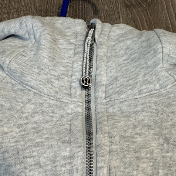 lululemon Scuba Full Zip Hoodie Light Grey - Picture 3 of 7